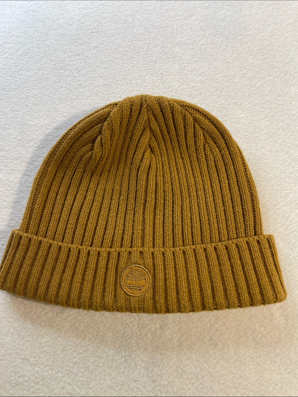 Timberland Men's Ribbed Beanie in Mustard Yellow NWOT